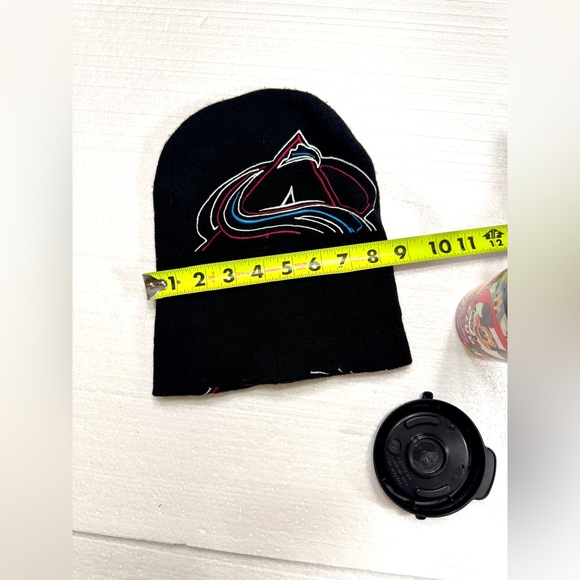 Disney Mickey Mouse Colorful Travel Mug and Black Hat Colorado Avalanche Beanie - Picture 6 of 10